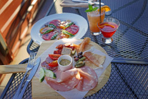 Cocktails, Charcuterie and Tomato Salad
