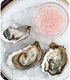 Oysters with Mignonette Sauce
