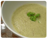 Red Radish Fan Cream Bisque